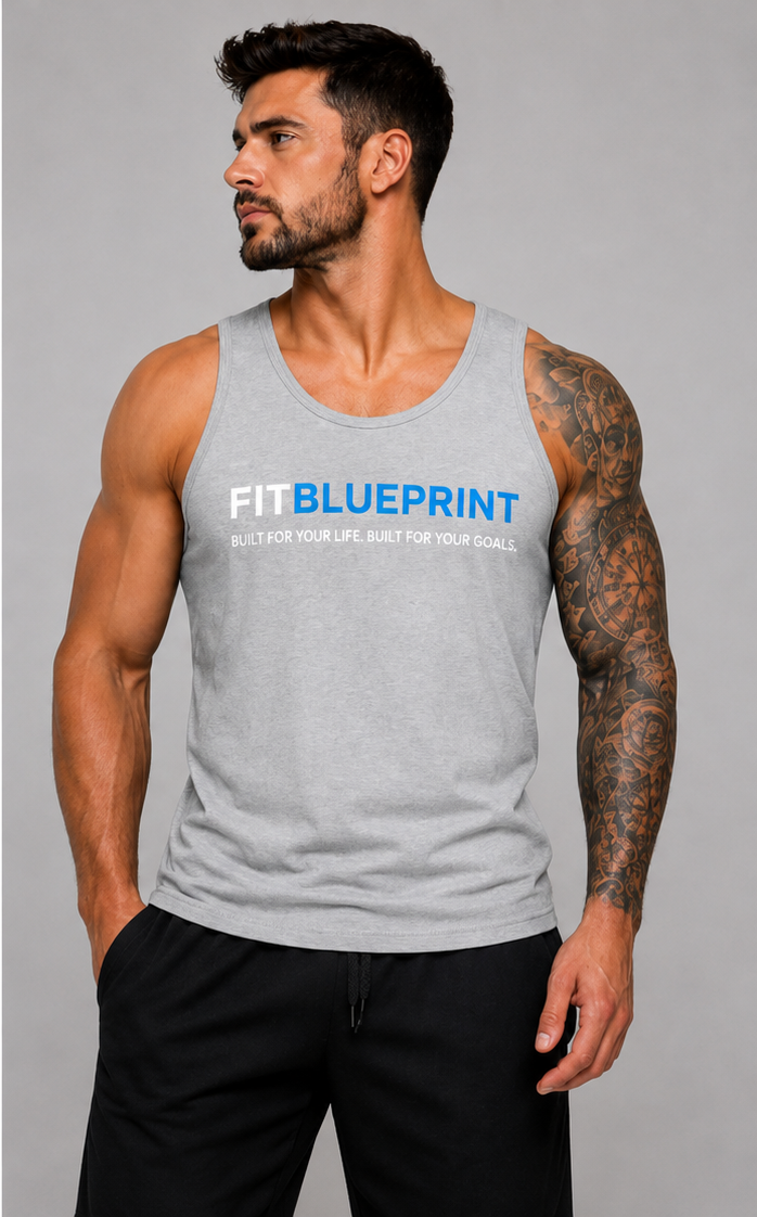 FitBlueprint Men’s Performance Tank- Black or Grey